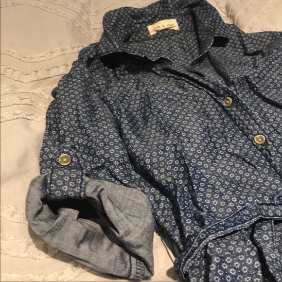 Anthropologie "cloth and stone" denim tunic - Picture 11 of 15